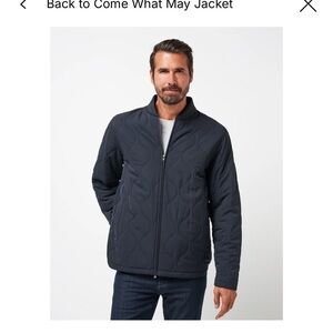 New Travis Mathew Quilted Jacket Full Zip Black Come What May Golf Men Medium